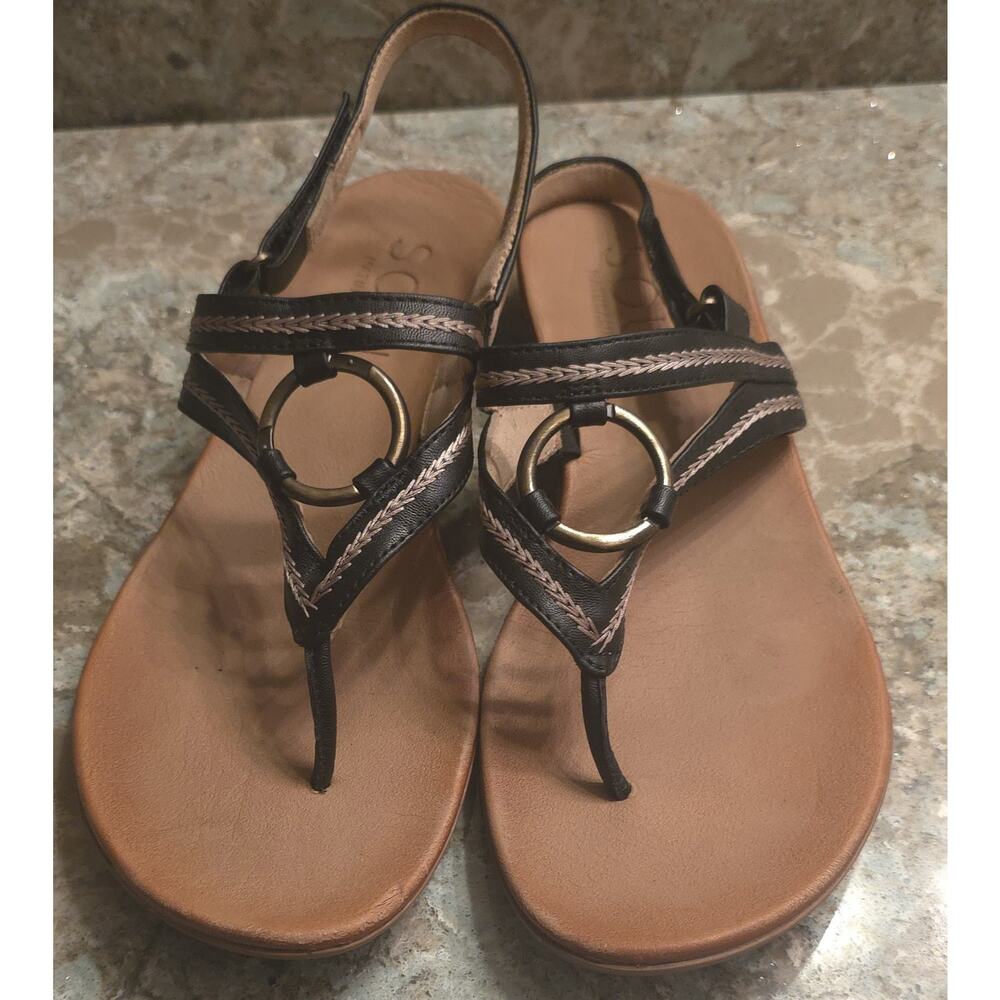 SOUL Naturalizer Sunny Slingback Sandals - Black Size 11M Open Toe Summer